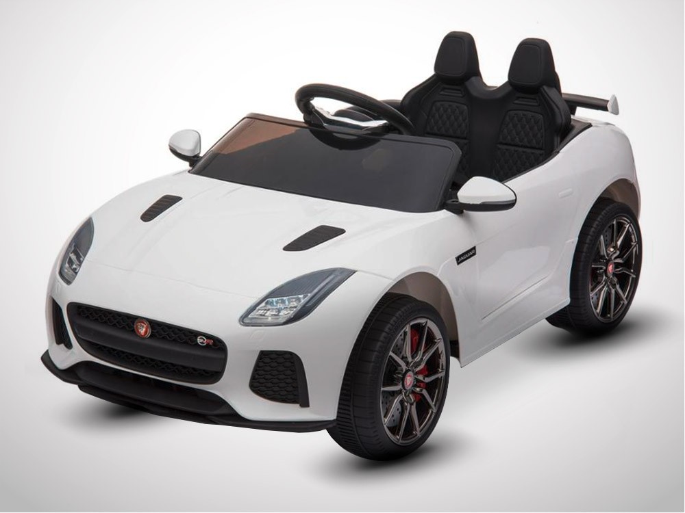 Voiture électrique enfant KINGTOYS - Jaguar F-TYPE SVR 50W - Blanc